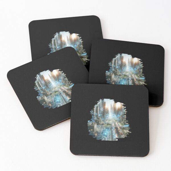 Item preview, Futuristic Nexus: City at the Dawn of Tomorrow designed and sold by ChromaticBlend.