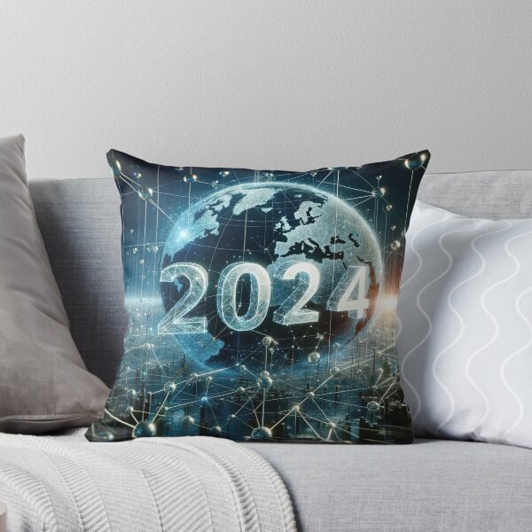 Item preview, Cyber Celebration: Welcoming 2024 in the Digital Realm designed and sold by FIYARO.