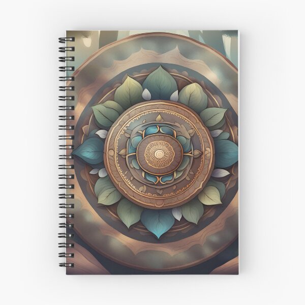 Item preview, Tranquil Woodland Meditation Mandala designed and sold by SpiritualManda.