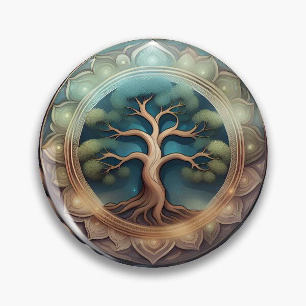 Item preview, Mandala del árbol de la armonía celestial designed and sold by SpiritualManda.