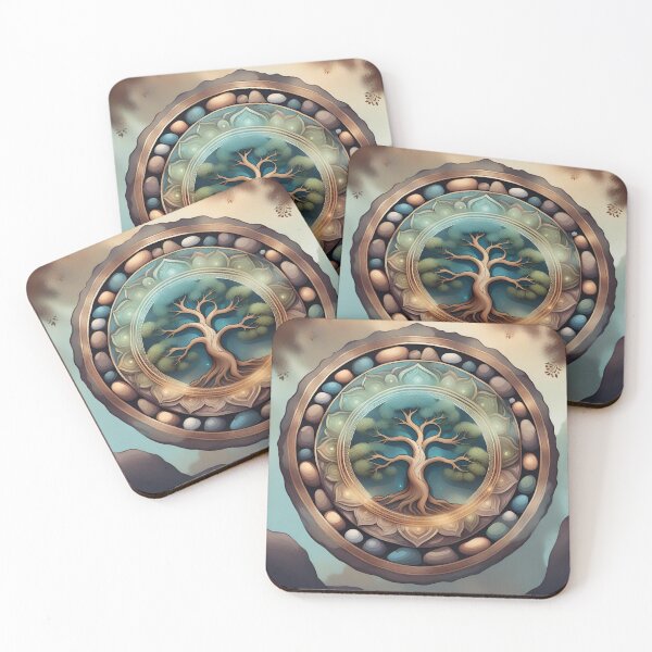 Item preview, Celestial Harmony Tree Mandala designed and sold by SpiritualManda.