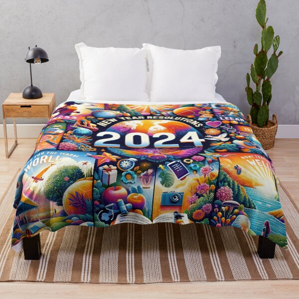 Item preview, Visions of 2024: A Collage of New Year Resolutions designed and sold by FIYARO.