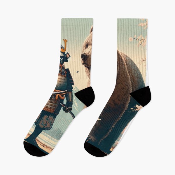 Item preview, Samurai and Bear designed and sold by ryspayevkaisar.