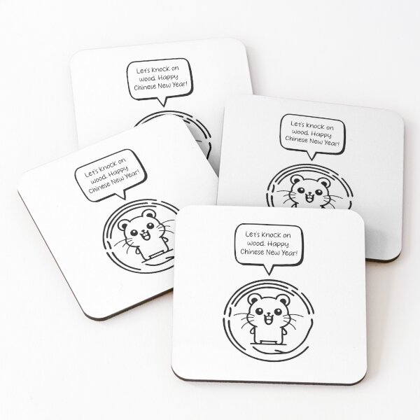 Item preview, Knock on Wood: Hamster's Lunar New Year Greetings designed and sold by Pawsitive2Print.