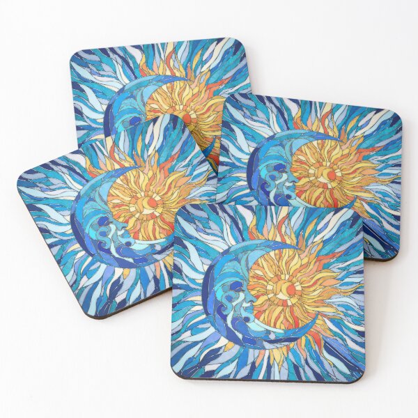 Item preview, Sun and Moon Mosaic Art designed and sold by k9printart.