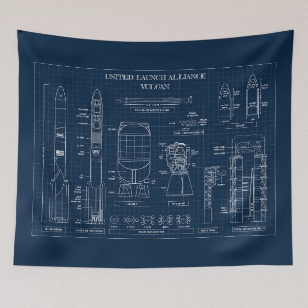 Item preview, ULA: Vulcan (Navy-Horizontal) designed and sold by BGALAXY.