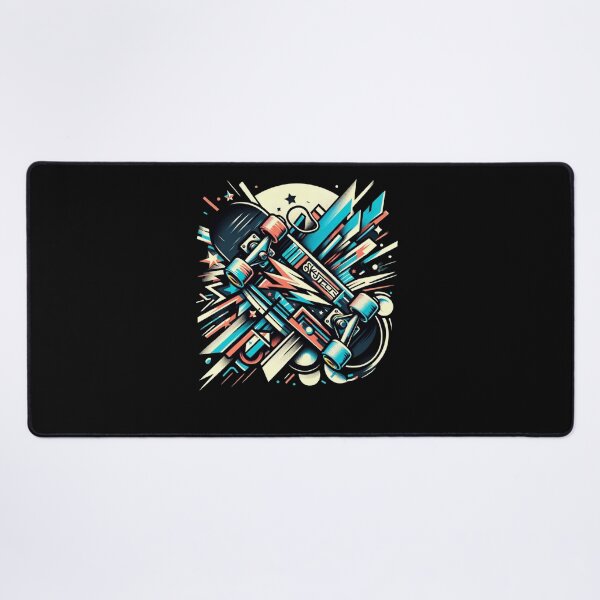 Item preview, Velocity on Deck: A Skateboard's Abstract Flight designed and sold by ChromaticBlend.