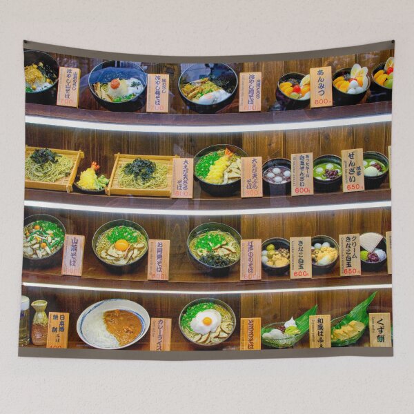 Item preview, Plastic Japanese dinner menu  on display designed and sold by Photopat.