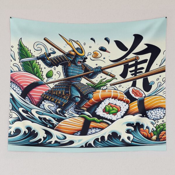 Item preview, "Samurai Sushi Surf" designed and sold by CanvasLady.