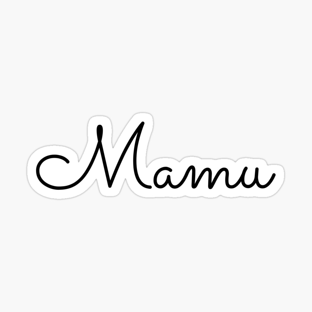 Writing Mamu Name Label