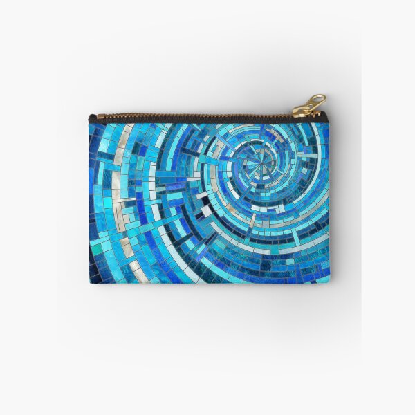 Item preview, Blue Wave Spiral Mosaic  designed and sold by k9printart.