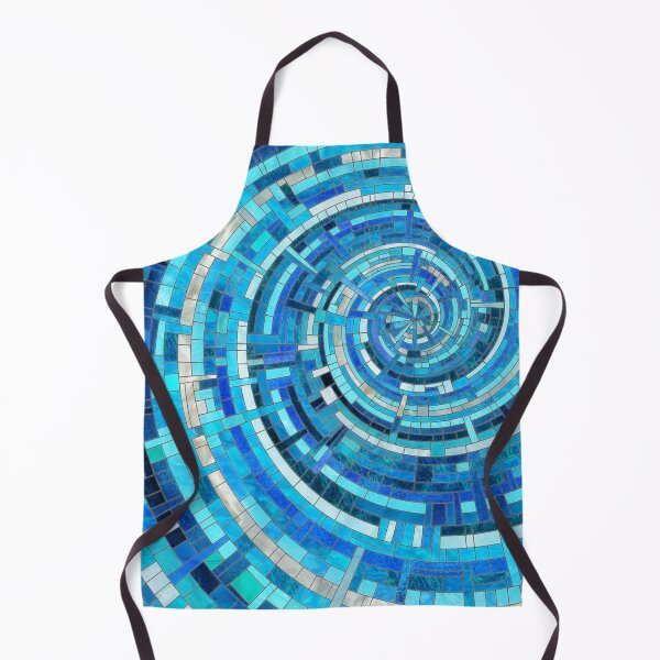 Item preview, Blue Wave Spiral Mosaic designed and sold by k9printart.