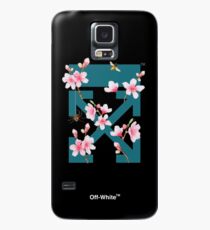 Off-White Cherry Blossom Arrows (Dark Teal) Case/Skin for Samsung Galaxy