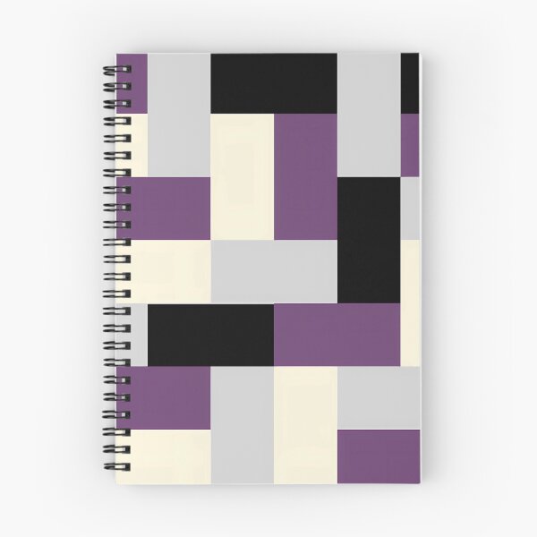Item preview, Rectangles pattern in purple, black, gray & white designed and sold by randrdesign.