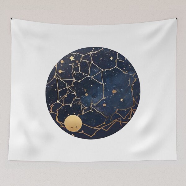 Item preview, Astronomy-Inspired Fashion: Star Maps & Constellations Tee (277) designed and sold by WASjourney.