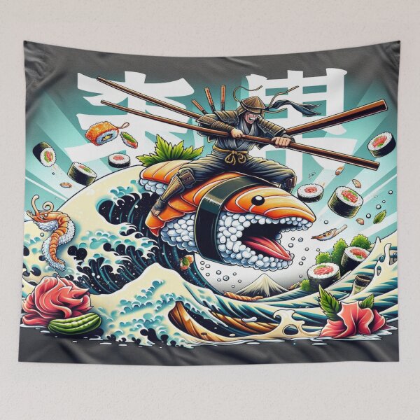 Item preview, Sushi Odyssey: A Culinary Wave Adventure designed and sold by CanvasLady.