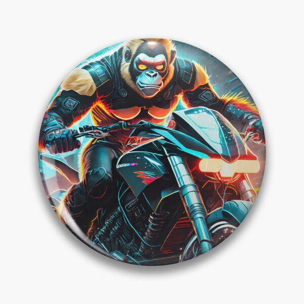 Item preview, Gorilla on a Motorcycle designed and sold by BADESIGNZZ.