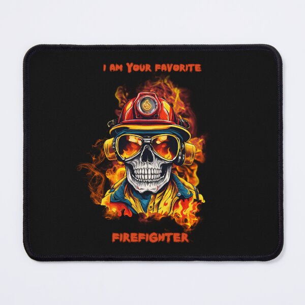 Item preview, Firefighter skull designed and sold by RosaArte.