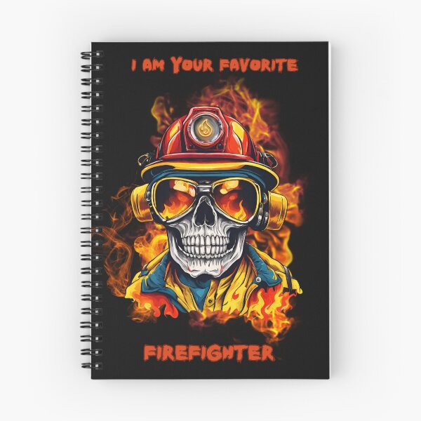 Item preview, Firefighter skull designed and sold by RosaArte.