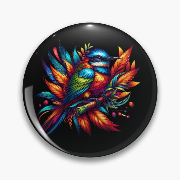 Item preview, Vivid Plumage: A Spectrum of Feathered Grace designed and sold by ChromaticBlend.