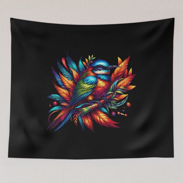 Item preview, Vivid Plumage: A Spectrum of Feathered Grace designed and sold by ChromaticBlend.