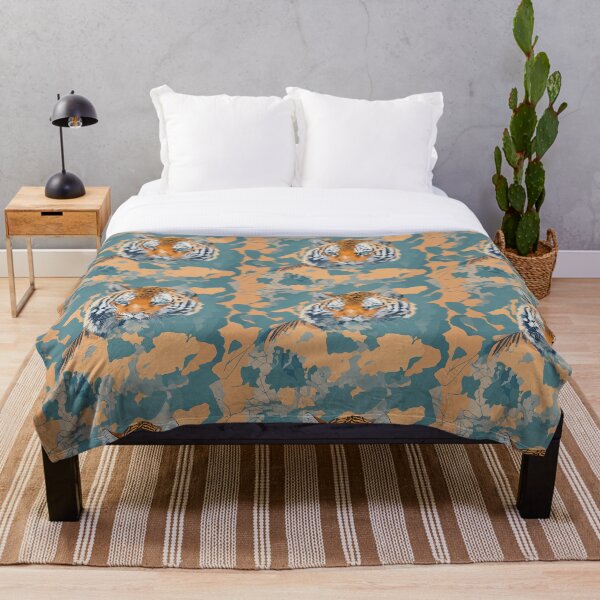 Item preview, Seamless Pattern tiger oil paint designed and sold by UsDesignsArt.