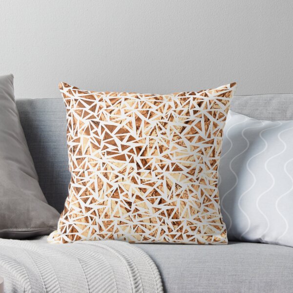 Item preview, Stylish Rose Gold triangles on White designed and sold by Bebichic.