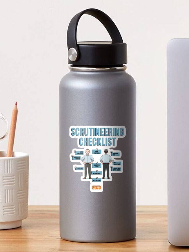 Thumbnail 1 of 3, Sticker, Scrutineering Checklist designed and sold by L2SFBC.