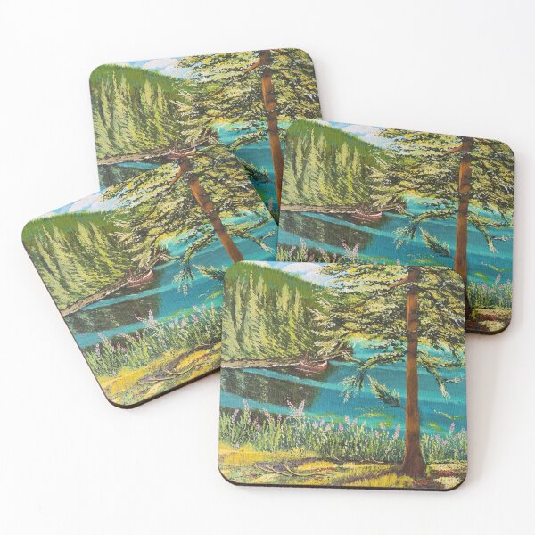 Item preview, Summer by the Lake Painting designed and sold by MirucaDesign.