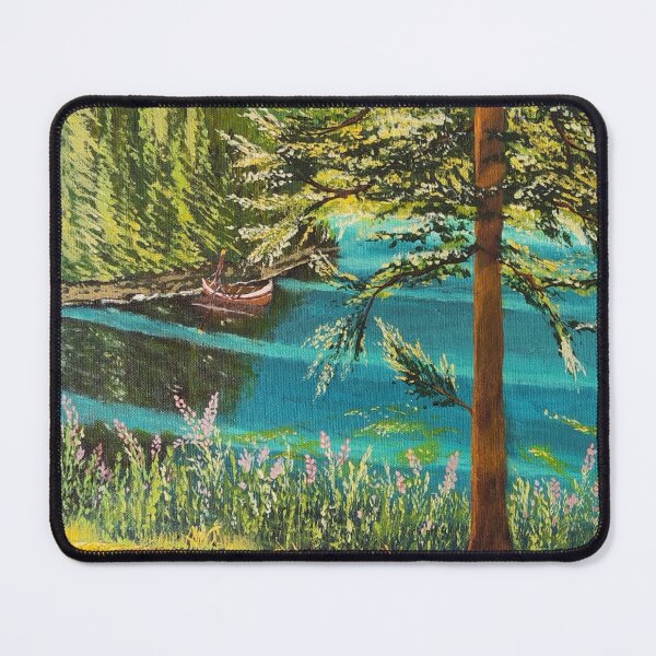Item preview, Summer by the Lake Painting designed and sold by MirucaDesign.