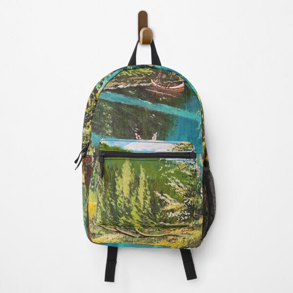 Item preview, Summer by the Lake Painting designed and sold by MirucaDesign.