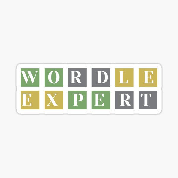 Vista previa del artículo con la obra «Experto en Wordle», diseñado y vendido por ShopDirectHome.