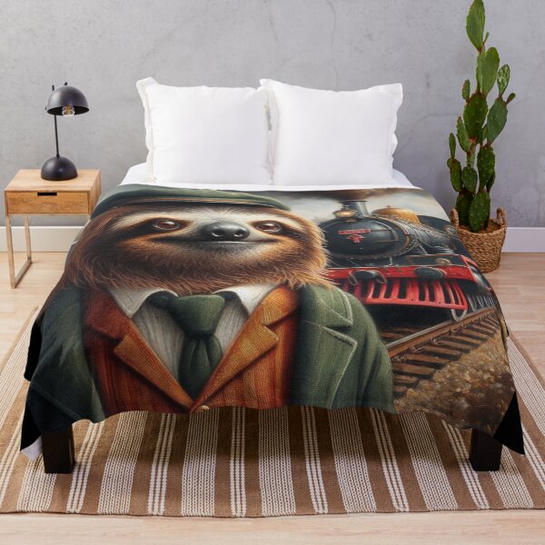 Item preview, Sloth Train Engineer designed and sold by CrankyOldDude.