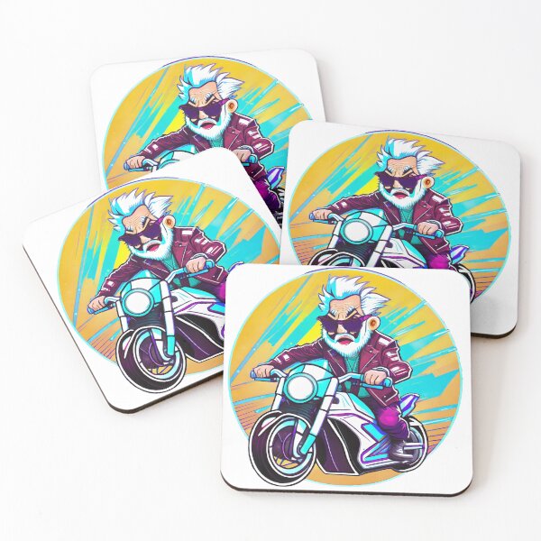 Item preview, Grandpa on a Motorcycle designed and sold by BADESIGNZZ.