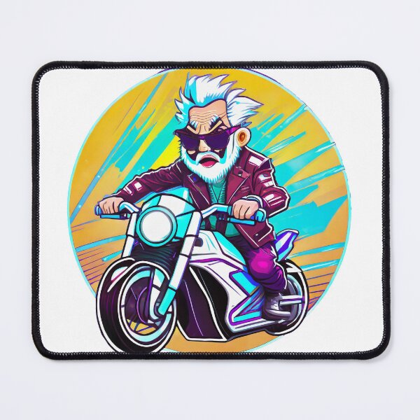 Item preview, Grandpa on a Motorcycle designed and sold by BADESIGNZZ.