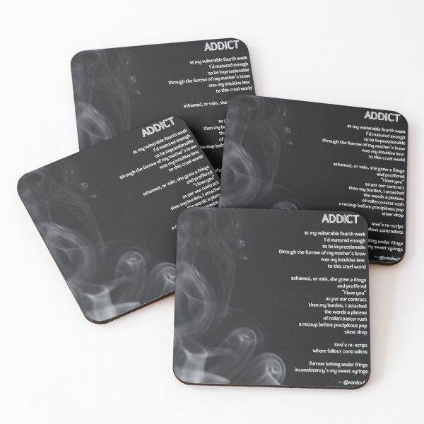 Item preview, 'Addict' by @vmdoubt - Full Poem designed and sold by vmdoubt.