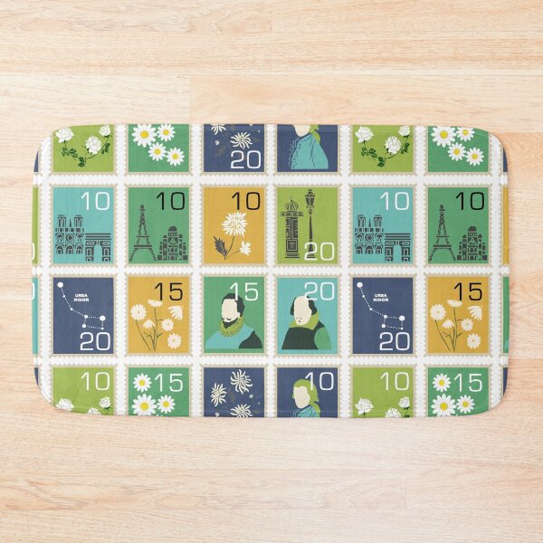 Item preview, Cute Postage Stamps Pattern designed and sold by kapotka.