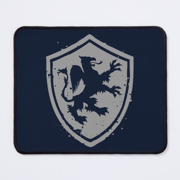 Item preview, Heraldic griffin standing on its hind legs on an Old French diamond-shaped shield designed and sold by VugArtShop.
