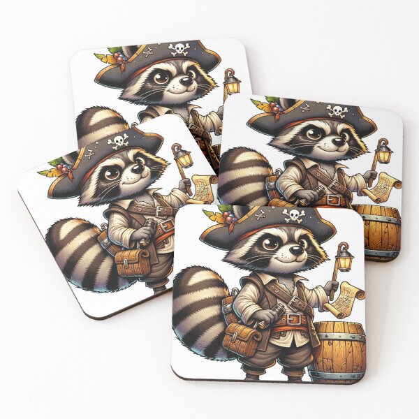 Item preview, Rogue of the Seas - The Pirate Raccoon designed and sold by dungeonwarriors.