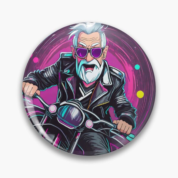Item preview, Granddad cruising on a Motorcycle designed and sold by BADESIGNZZ.