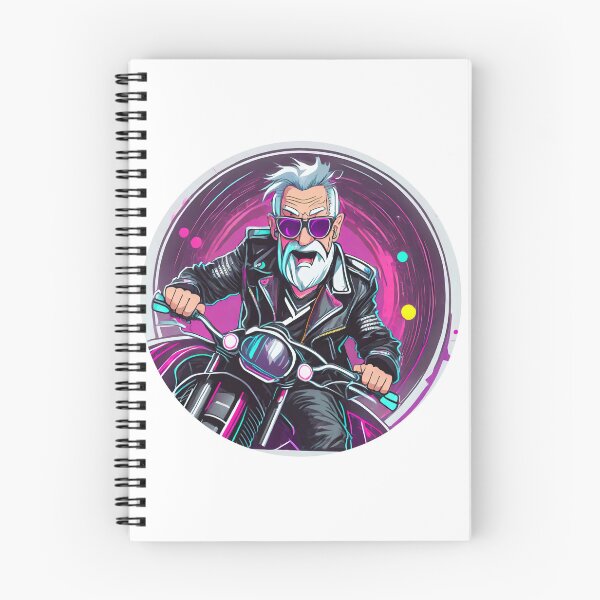 Item preview, Granddad cruising on a Motorcycle designed and sold by BADESIGNZZ.