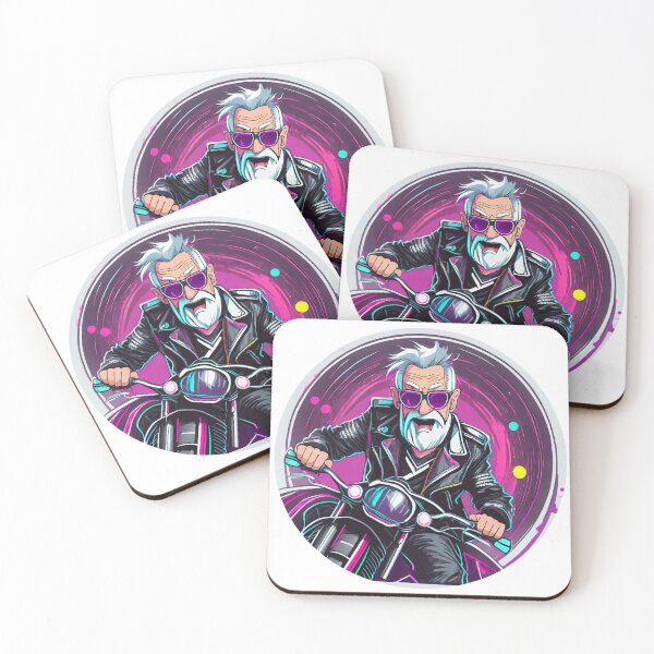Item preview, Granddad cruising on a Motorcycle designed and sold by BADESIGNZZ.