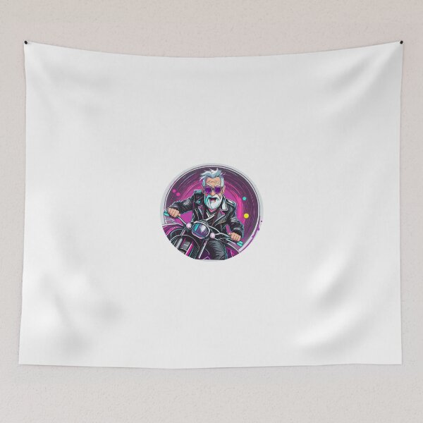 Item preview, Granddad cruising on a Motorcycle designed and sold by BADESIGNZZ.