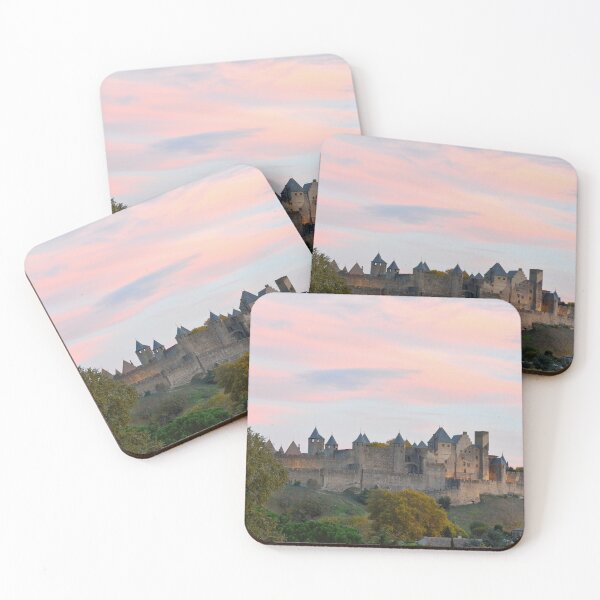 Item preview, Sunset in Carcassonne, France - Medieval Landscape Photography designed and sold by CarolinaReina.