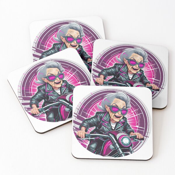 Item preview, Granny cruising on a Motorcycle designed and sold by BADESIGNZZ.