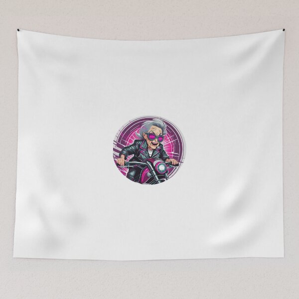 Item preview, Granny cruising on a Motorcycle designed and sold by BADESIGNZZ.