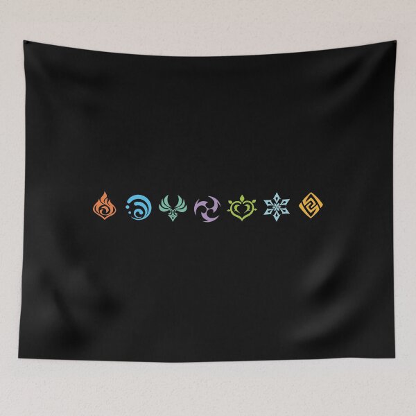 Item preview, Genshin Impact Elements designed and sold by chipmuckdesignn.