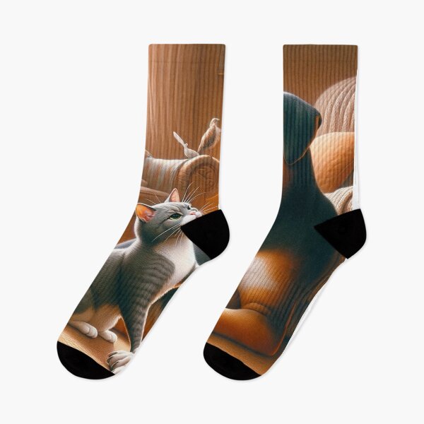 Item preview, Paws & Whiskers: An Unlikely Alliance designed and sold by ryspayevkaisar.