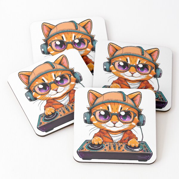 Item preview, Handsome cat plays music designed and sold by jojokrap-2023.