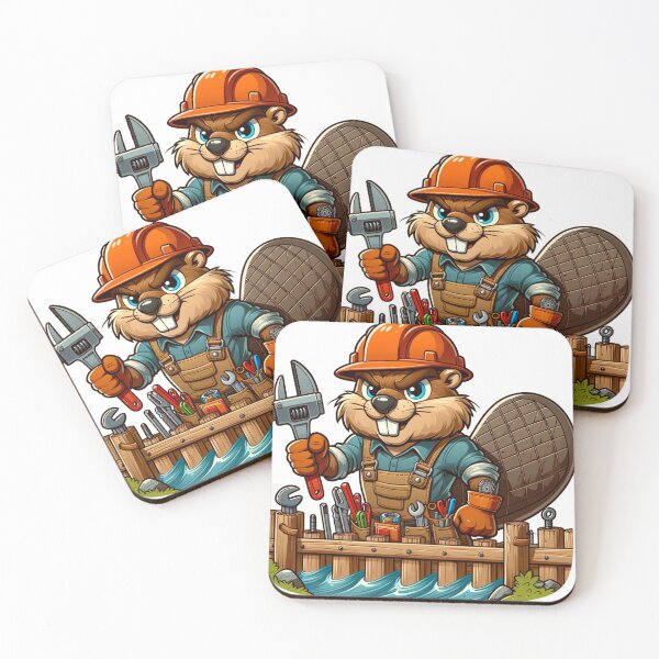 Item preview, Master Builder Beaver - Construction Pro designed and sold by dungeonwarriors.